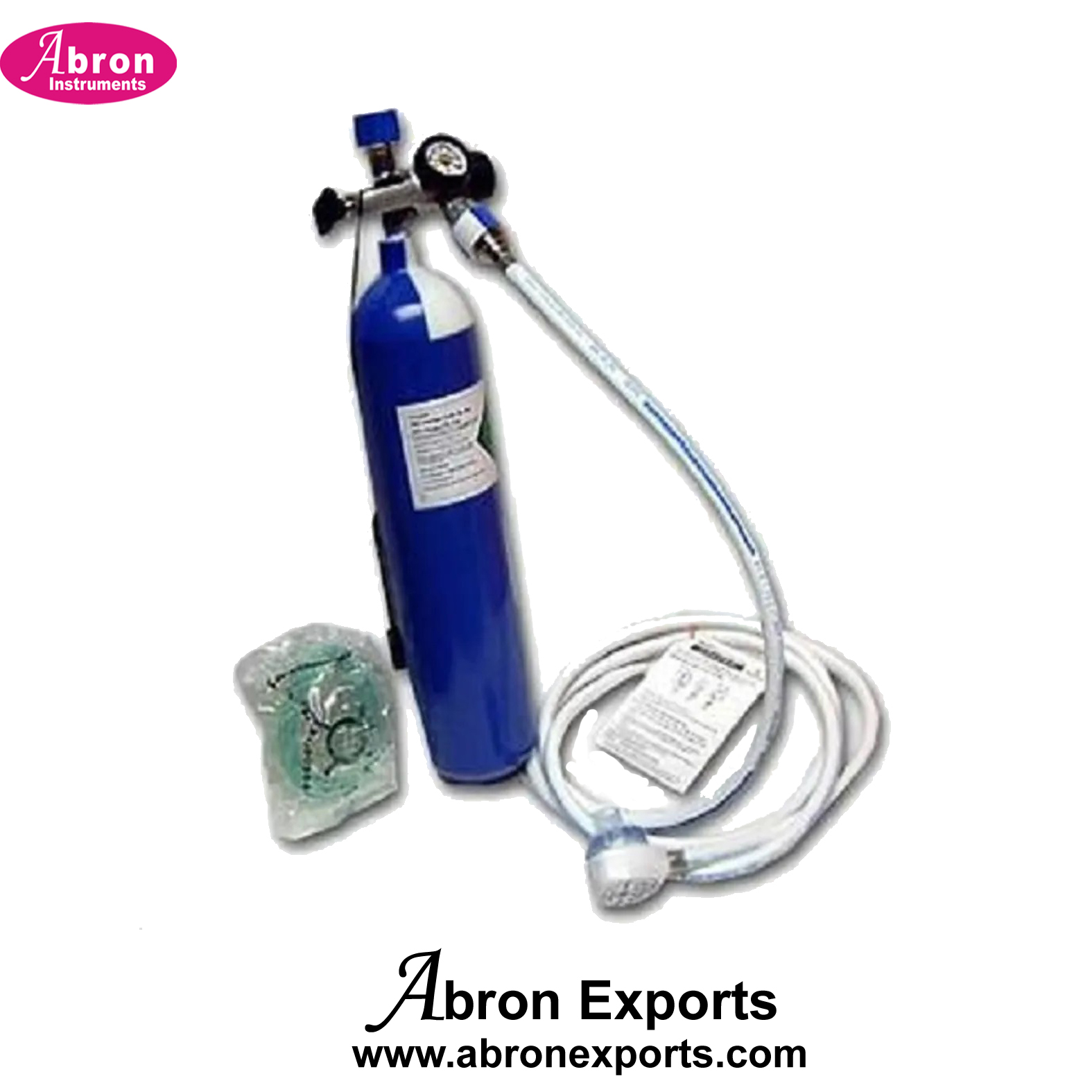 Cylinder ENTONOX 47 Liter 50+50 homogenous gas mixture containing 50% nitrous oxide and oxygen by volume compressed in a cylinder Pain releaver Abron ABM-1140B47 